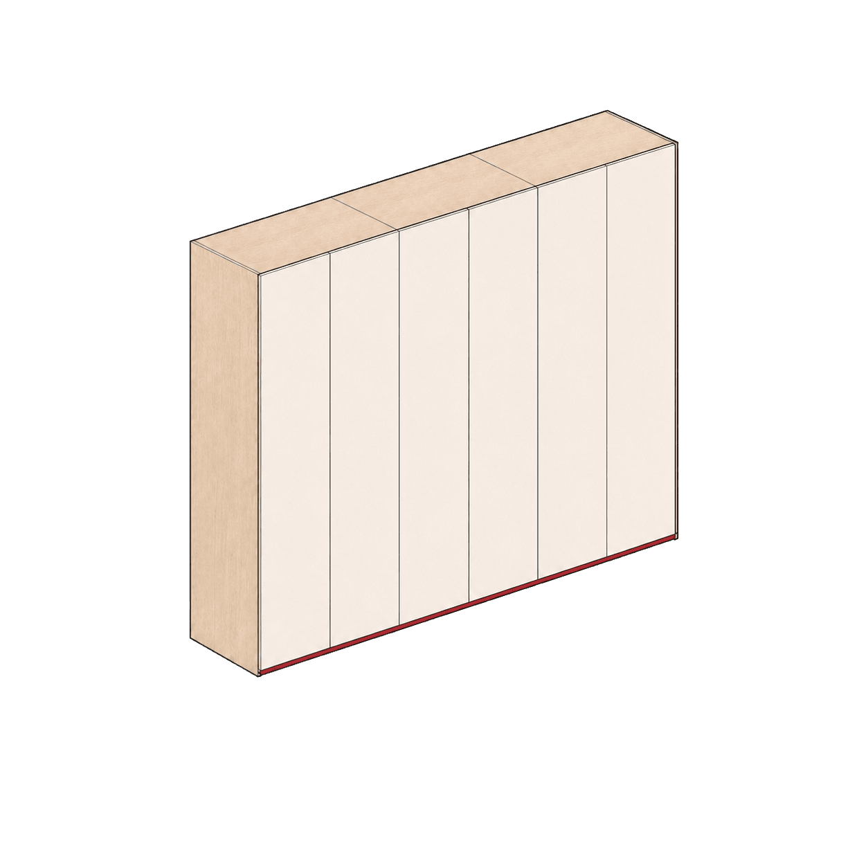 Velora concept — PAX 6 wardrobe · 118″ PAX6