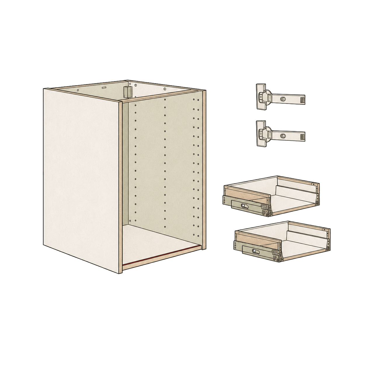 Velora study of IKEA kitchen cabinet elements