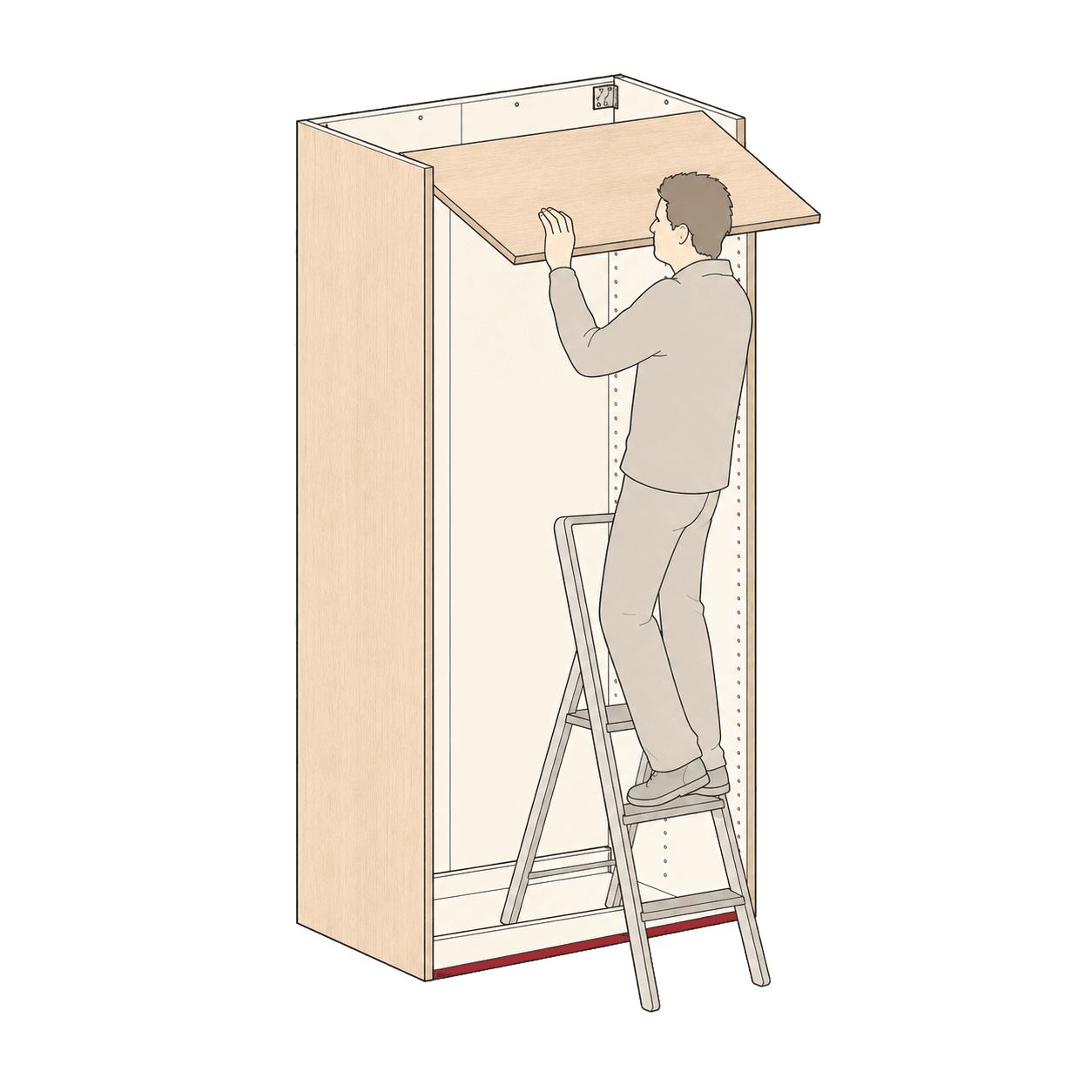 Velora PAX wardrobe assembly and installation study