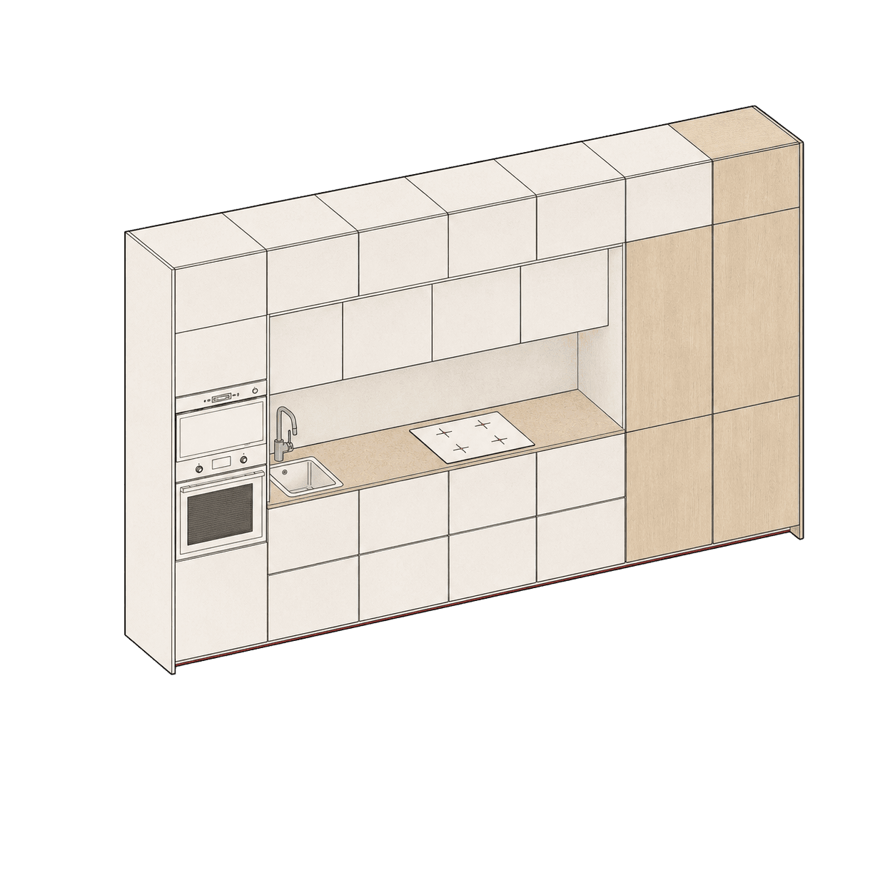 Velora concept — Linear kitchen LL
