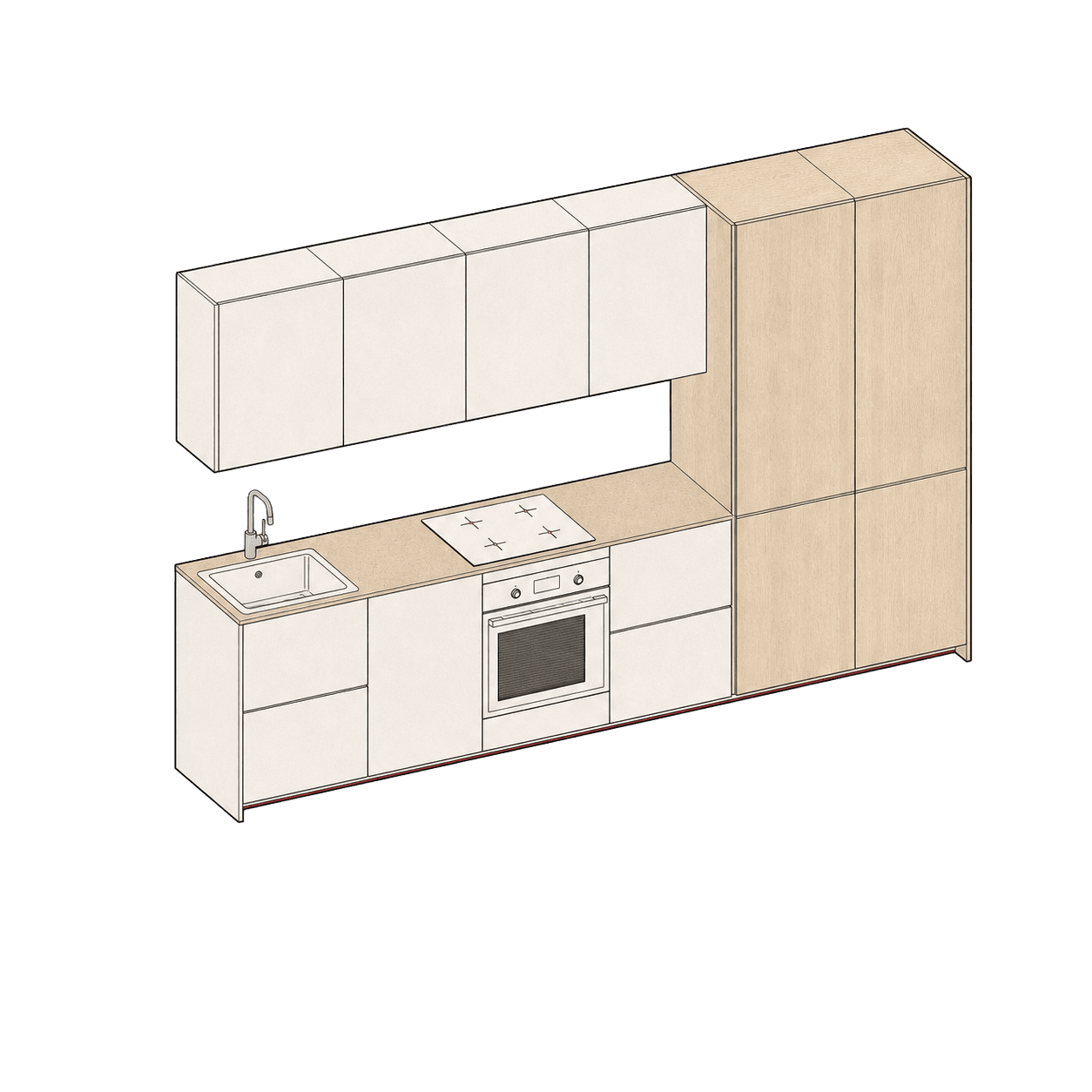 Velora concept — Linear kitchen LM