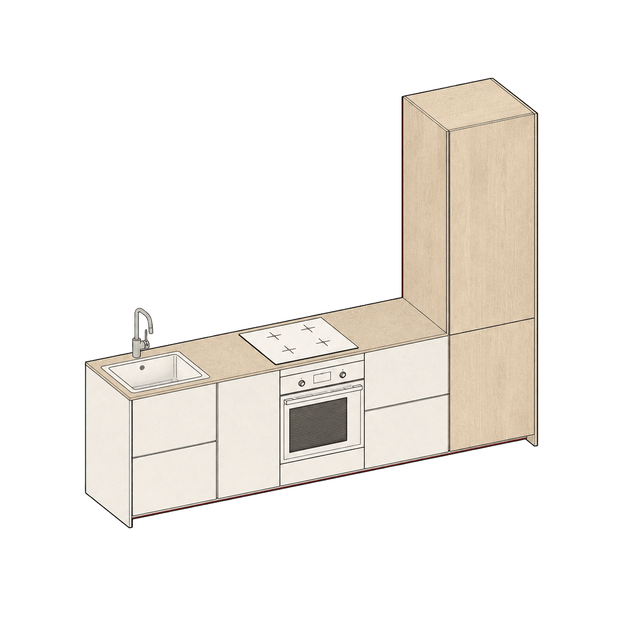 Velora concept — Linear kitchen LS