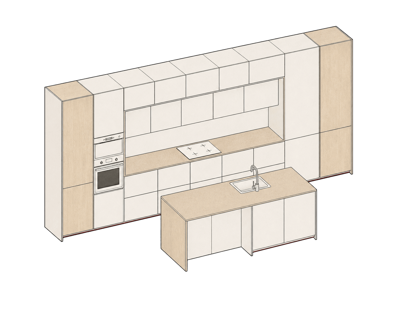 Velora concept — Linear kitchen LXL